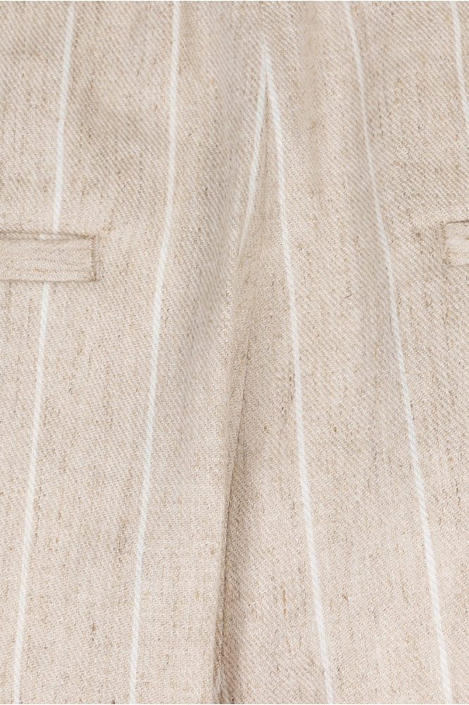 TROUSERS LINNEN STRIPE SP25 17007 180 sand
